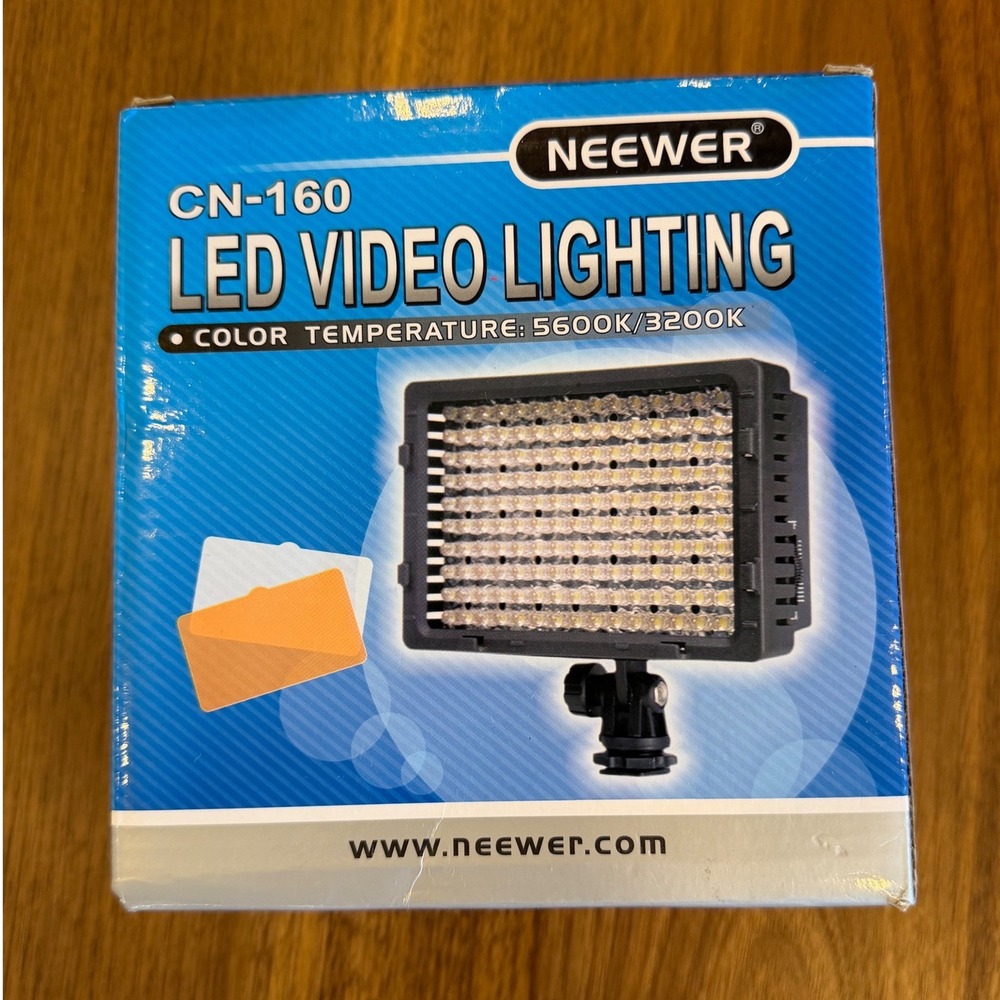 Neewer CN-160LED Video Light Dimmable Camera Panel 5600K 3200K Photography Light